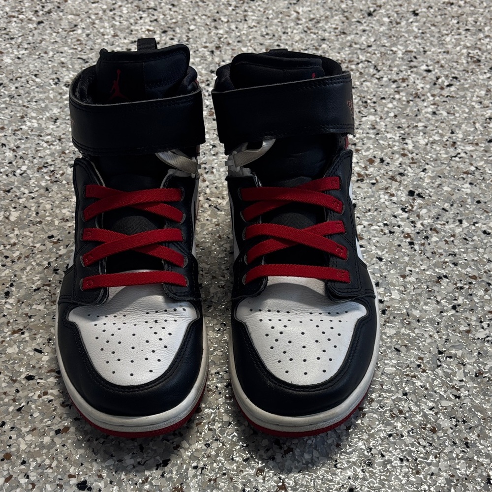 Nike Big Kids Air Jordan Mid Top Black Red White